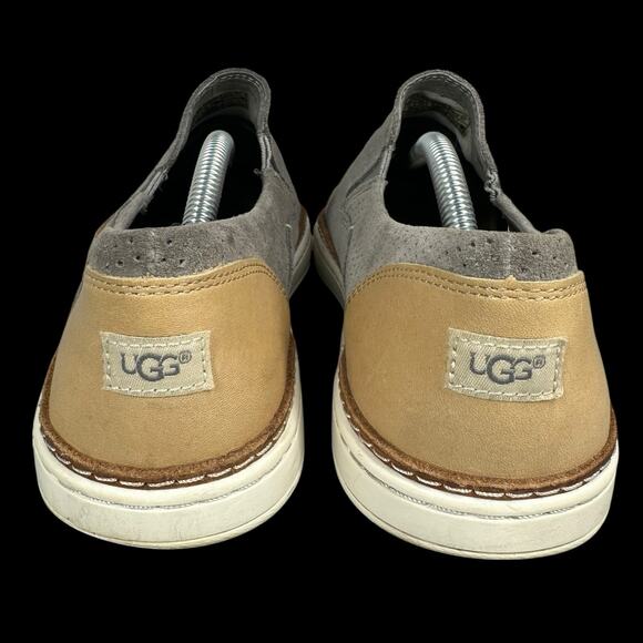 UGG Loafers Womens 9 Gray Suede "Adley" Flats Shoes Perforated Slip-On 1018375 - Picture 2 of 8